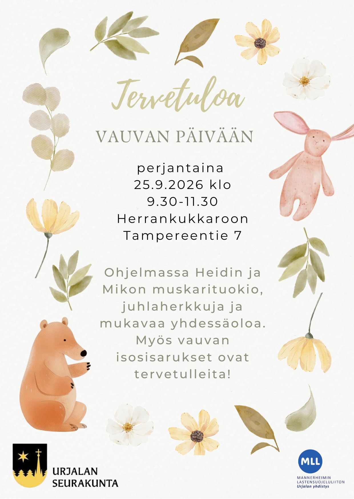 kutsu vauvanpäivään