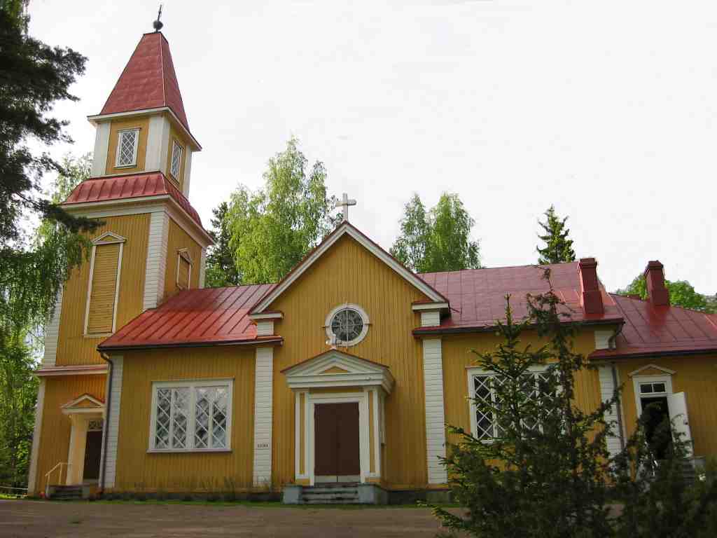 Halkivahan kirkko Ulkokuva Halkivahan kirkosta